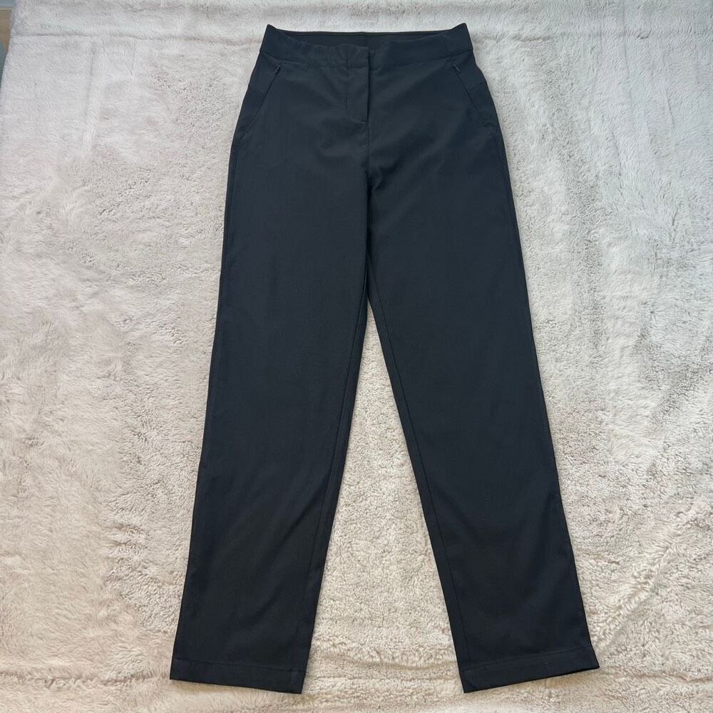 Lole Dress Pants Trousers Black Womens Size 4 XS Stretch Zipper Pockets Slim Leg